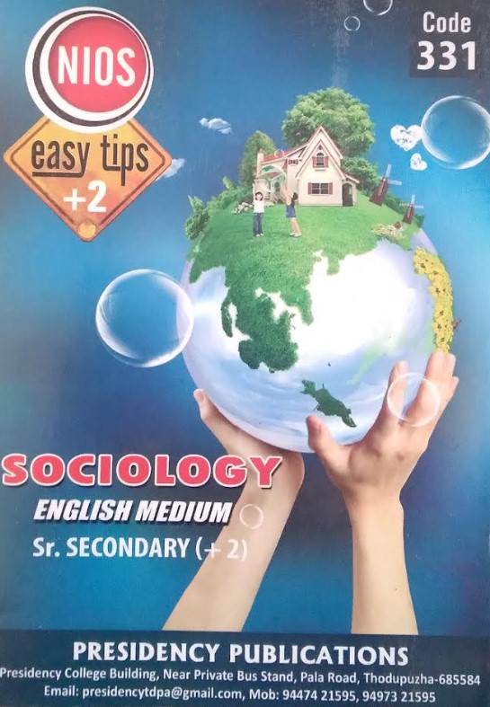 NIOS Easy Tips +2 Sociology English Medium ( Padanasahayi ) Code 331